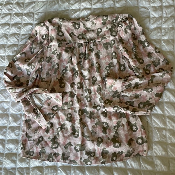 Wilfred Ava Floral Blouse in Pink and green - Picture 7 of 8